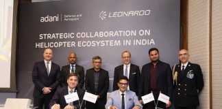 Adani Defence & Aerospace e Leonardo avviano partnership per lo sviluppo di un ecosistema elicotteristico in India