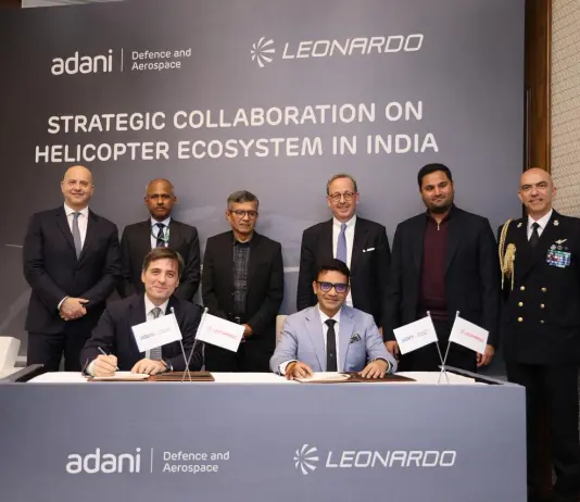 Adani Defence & Aerospace e Leonardo avviano partnership per lo sviluppo di un ecosistema elicotteristico in India