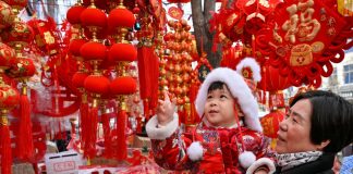 Cina: celebrazioni nel nord del Paese in vista della Festa di primavera (1)