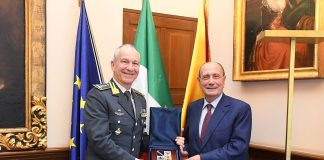 Schifani riceve il comandante interregionale della Guardia di Finanza