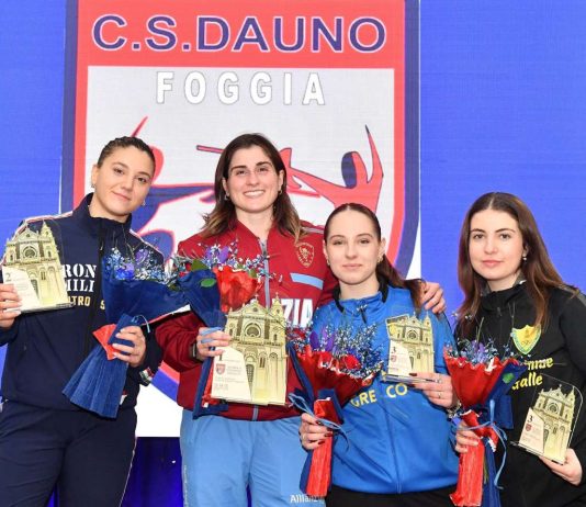 A Foggia Martina Criscio e Pietro Torre vincono la seconda prova Nazionale di sciabola