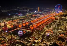 Cina: a Tangshan spettacolo di fuochi d’artificio di ferro fuso (2)