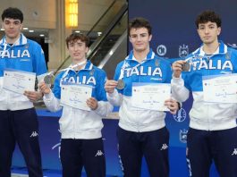 Europei Giovani di Tbilisi, Italia d’argento nella prova a squadre di spada maschile