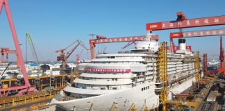 Cina: la seconda grande nave da crociera prodotta nel Paese sarà consegnata entro fine anno