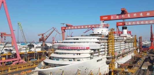Cina: la seconda grande nave da crociera prodotta nel Paese sarà consegnata entro fine anno