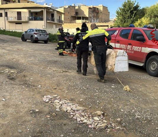 Niscemi, recuperata la croce caduta nella frana