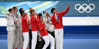 Milano-Cortina 2026: la Cina è bronzo nell’inseguimento a squadre maschile di pattinaggio velocità (2)