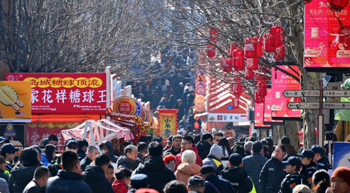 Cina: Qingdao ospita fiera di frutta candita per Festa di primavera (3)