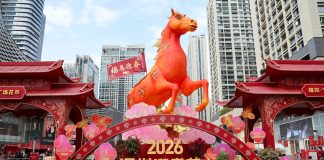 Cina: a Shenzhen apre mercato dei fiori per la Festa di primavera (1)