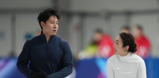 Milano-Cortina 2026: atleti cinesi di pattinaggio artistico si allenano in vista delle gare (1)