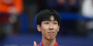 Milano Cortina 2026: premiazione dei 1000m di short track maschile (2)