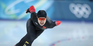 Milano-Cortina 2026: il cinese Tian in gara nei 1.000 m di pattinaggio velocità