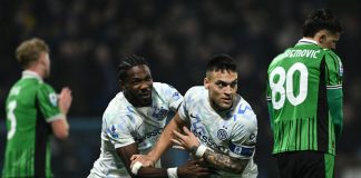 Inter travolgente a Reggio Emilia, 5-0 al Sassuolo e +8 sul Milan