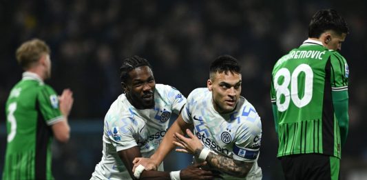 Inter travolgente a Reggio Emilia, 5-0 al Sassuolo e +8 sul Milan