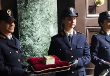 Pietra d’inciampo in memoria di Riccardo Maraffa presso la Questura di Roma