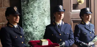 Pietra d’inciampo in memoria di Riccardo Maraffa presso la Questura di Roma