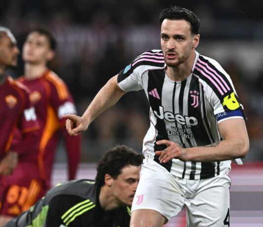 Gatti salva la Juve al 93′, la Roma si morde le mani: 3-3 all’Olimpico