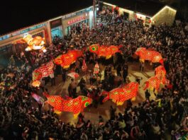 Cina, Anhui ospita la tradizionale parata di lanterne a forma di pesce