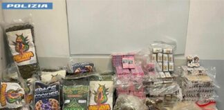 Emporio della droga in casa a Roma, sequestrati 40 Kg stupefacenti e 50 mila euro