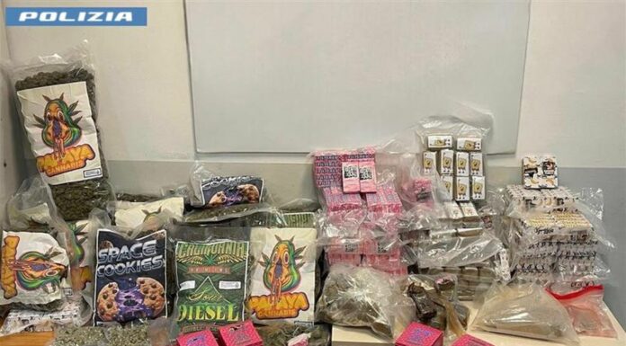 Emporio della droga in casa a Roma, sequestrati 40 Kg stupefacenti e 50 mila euro