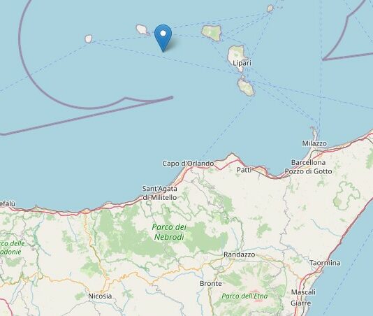 Scosse di terremoto al largo isole Eolie, la più forte di magnitudo 3.7