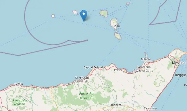 Scosse di terremoto al largo isole Eolie, la più forte di magnitudo 3.7