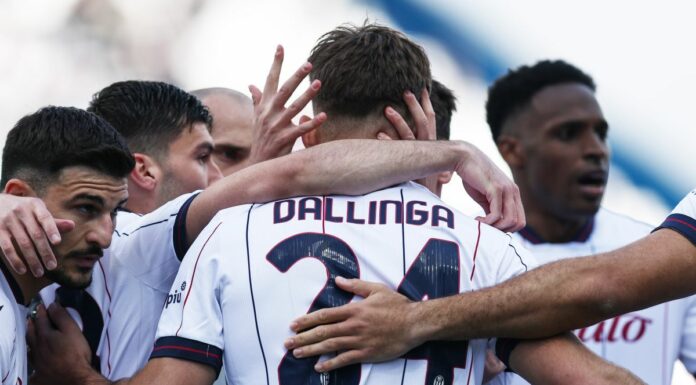 Bologna corsaro a Sassuolo: Dallinga firma l’1-0