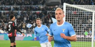 La Lazio batte il Milan 1-0, l’Inter ora a +8 sui cugini