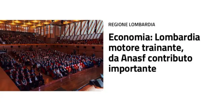 Fontana “Lombardia motore trainante dell’economia, da Anasf contributo importante”