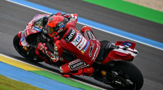 Marc Marquez vince la Sprint del Gp del Brasile, Di Giannantonio 2°