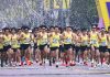 Cina: Hubei, le foto della maratona di Wuhan (2)