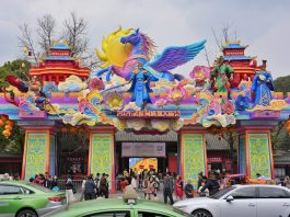 Cina: a Chengdu in corso la fiera presso il Tempio di Wuhou (1)