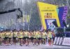 Cina: Hubei, le foto della maratona di Wuhan (3)
