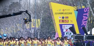 Cina: Hubei, le foto della maratona di Wuhan (3)