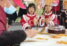 Cina: a Chengdu in corso la fiera presso il Tempio di Wuhou (2)