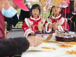 Cina: a Chengdu in corso la fiera presso il Tempio di Wuhou (2)