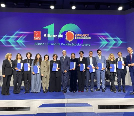 Dieci anni dalla nascita del progetto Dualità Scuola-Lavoro di Allianz, coinvolti 300 studenti