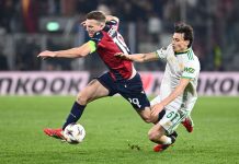 Europa League, 1-1 tra Bologna e Roma nell’andata degli ottavi: Pellegrini risponde a Bernardeschi