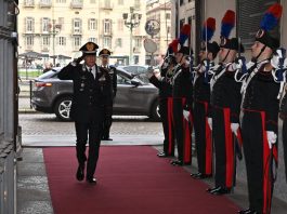 Il Comandante Generale dei Carabinieri Luongo visita il Comando della Legione Piemonte e Valle d’Aosta