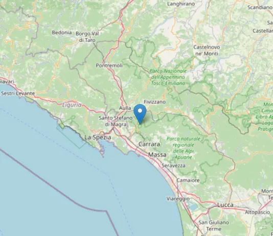 Scossa di terremoto di magnitudo 4.0 nella provincia di Massa e Carrara