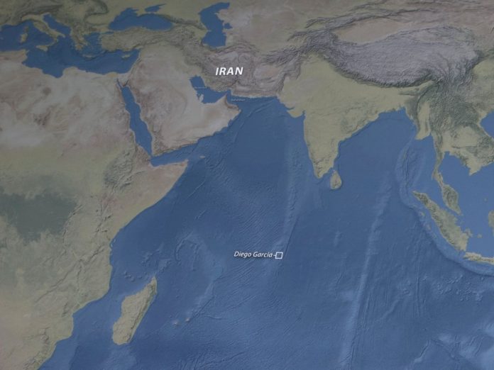Iran, Diego Garcia Map, Taichung, Taiwan - 21 Mar 2026