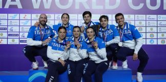Coppa del Mondo di spada, argento e bronzo a squadre per l’Italia ad Astana