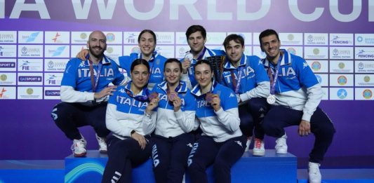 Coppa del Mondo di spada, argento e bronzo a squadre per l’Italia ad Astana