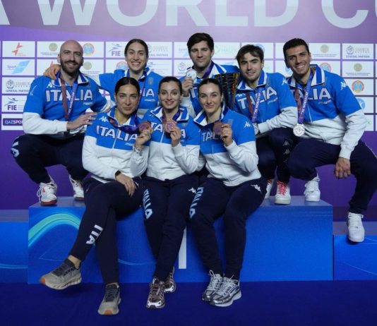 Coppa del Mondo di spada, argento e bronzo a squadre per l’Italia ad Astana