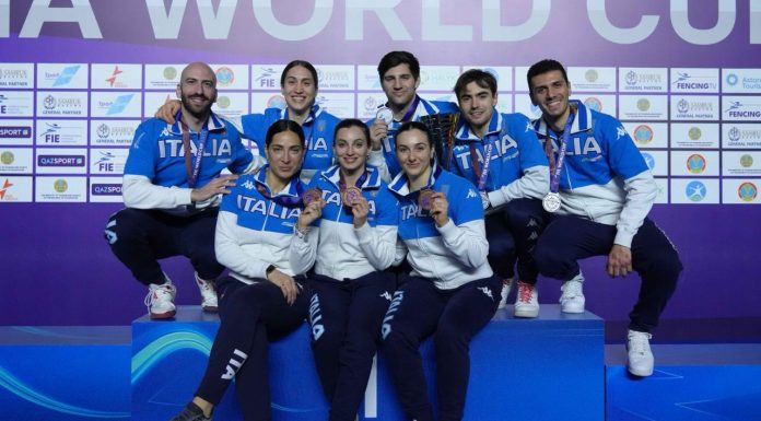 Coppa del Mondo di spada, argento e bronzo a squadre per l’Italia ad Astana
