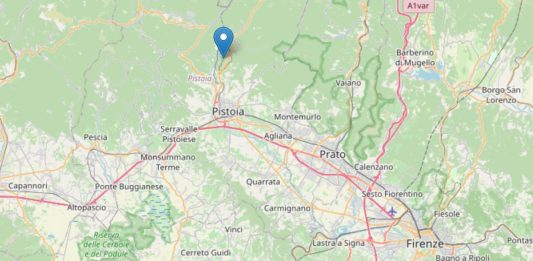 Scossa di terremoto di magnitudo 4.1 con epicentro vicino a Pistoia