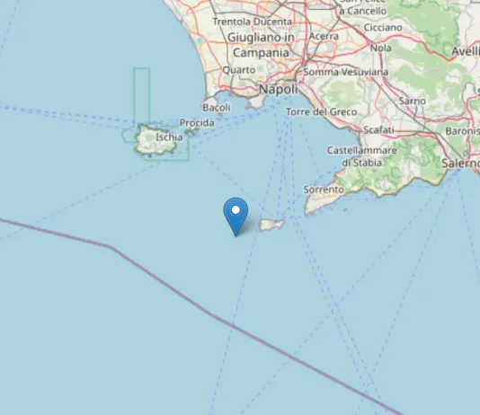 Scossa di terremoto di magnitudo 5.9 al largo di Capri, nessun danno