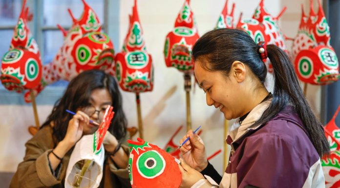 Cina: Anhui ospita tradizionale parata di lanterne a forma di pesce (2)