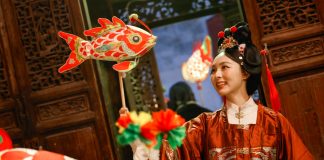 Cina: Anhui ospita tradizionale parata di lanterne a forma di pesce (3)