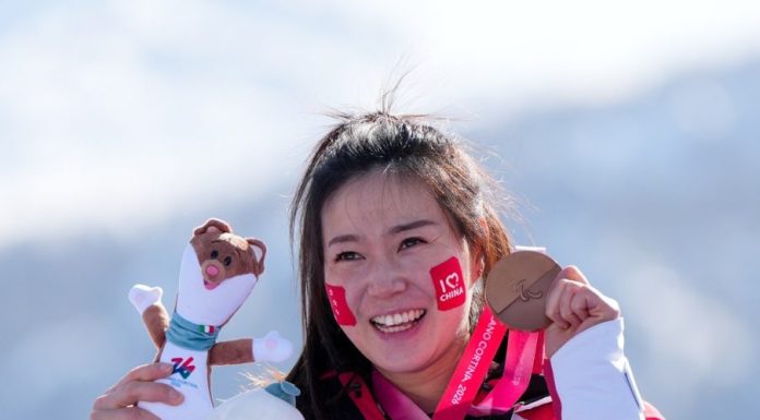 Paralimpiadi: la cinese Liu Sitong vince bronzo nella discesa femminile sitting (3)